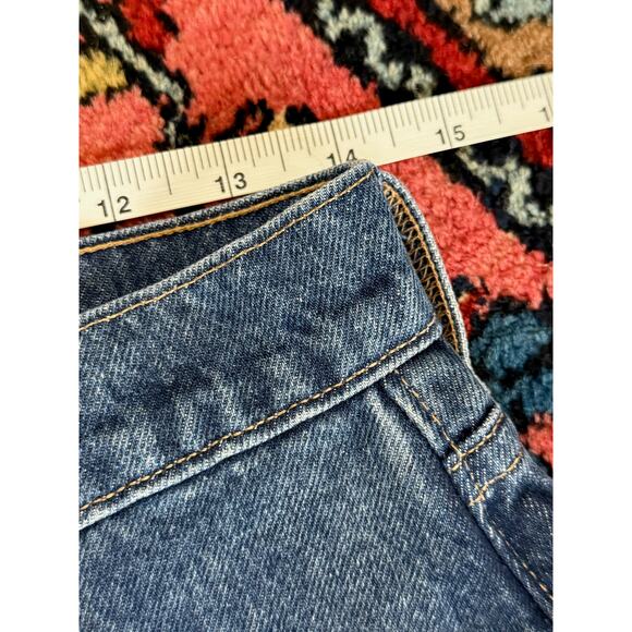 Premium 501 Levi's Jeans Cut off Shorts Denim Distressed Vintage Wedgie 28 High - Picture 8 of 10